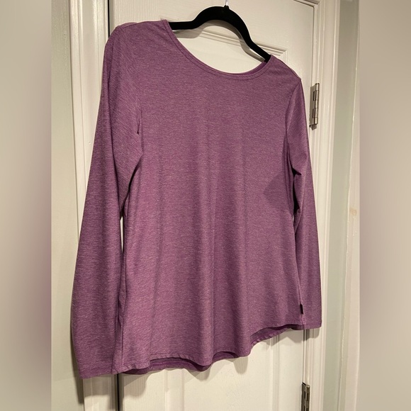 Eddie Bauer Relaxed Fit Purple Quick Dry Active Wear Long Sleeve Shirt Size M - Picture 2 of 12